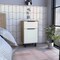 Tuhome Kaia Z Nightstand, One Drawer, One Cabinet, Four Legs, Superior Top, Pine/White MMB7907 - alternate 2